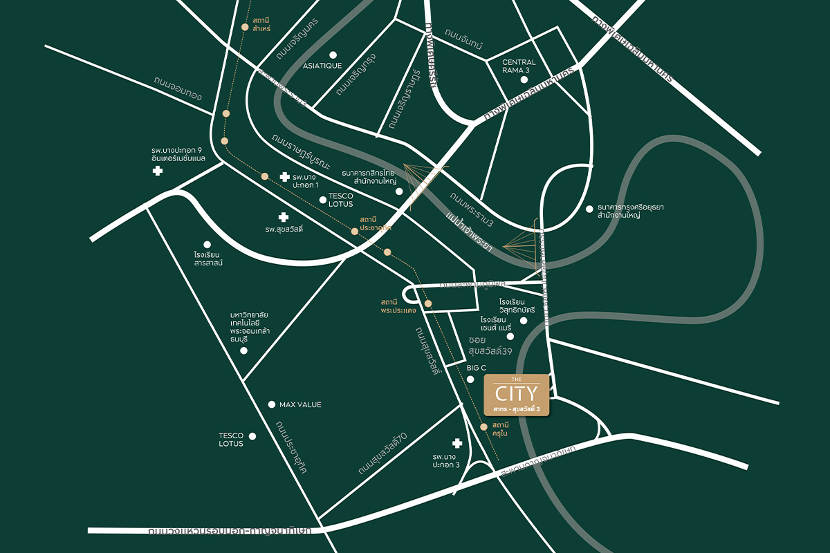 THE CITY Sathorn–Suksawat 3-Map