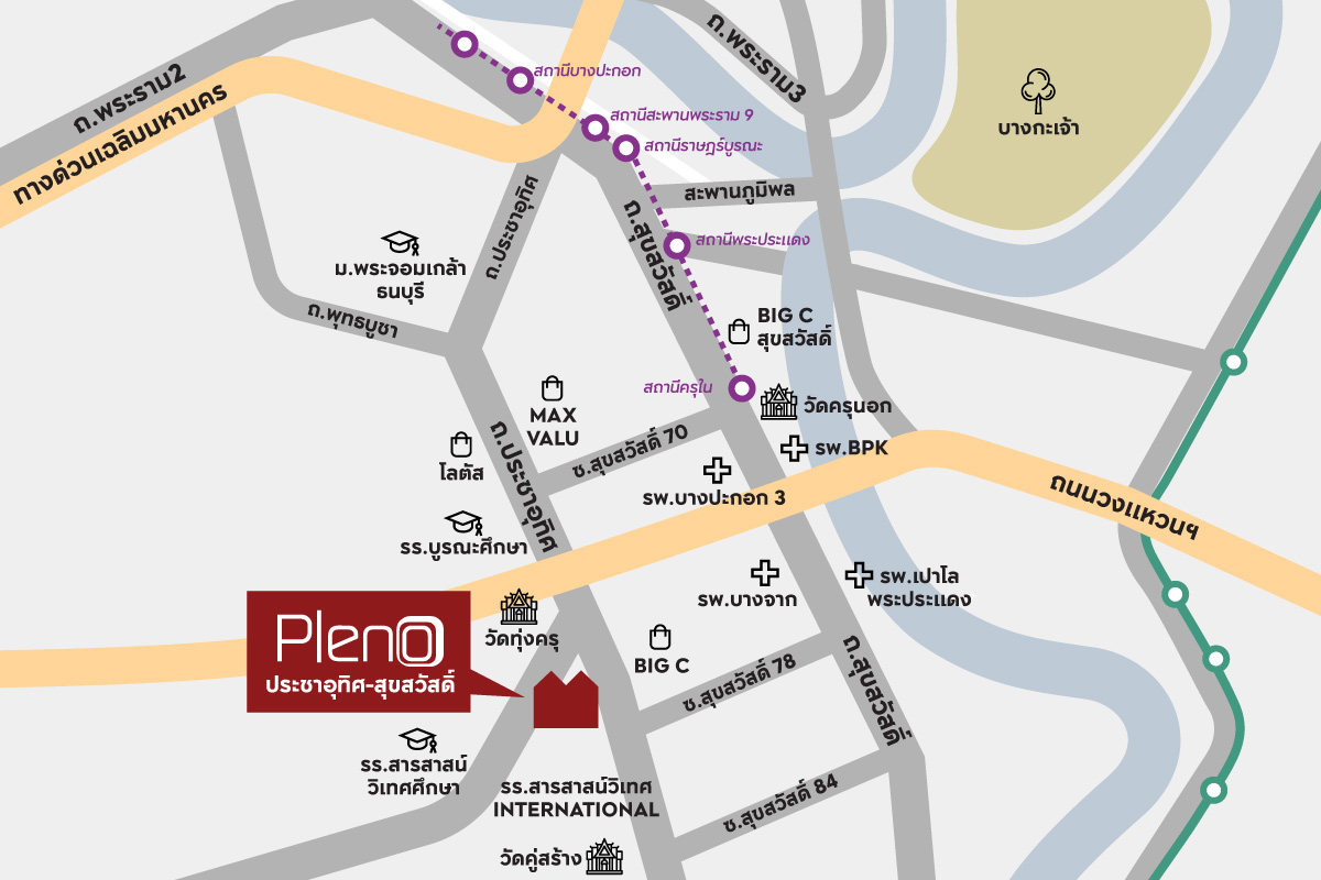 PLENO Prachauthit-Suksawat-Map