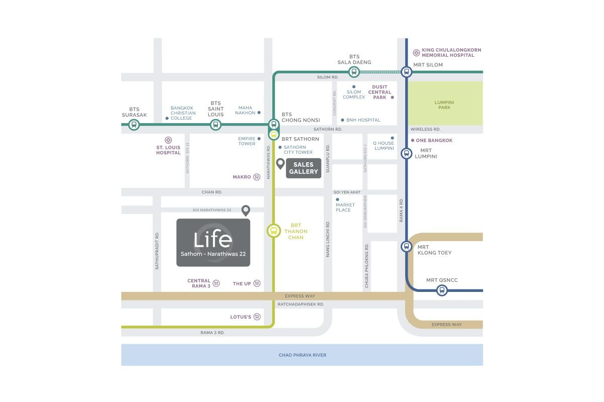 LIFE สาทร - นราธิวาส 22-แผนที่