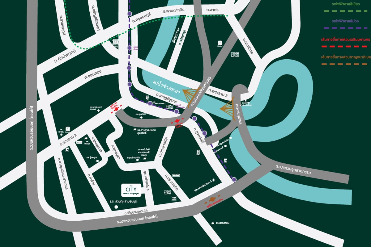 THE CITY Rama 2-Phutthabucha-Map
